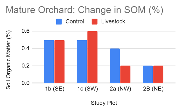 Mature Orchard: Change in SOM 2019 to 2020