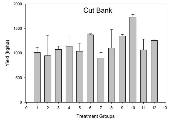 A bar graph titled "Cut Bank"